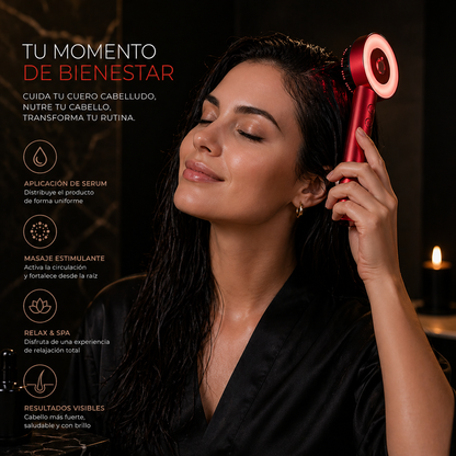 HairPulse Max |Cepillo masajeador