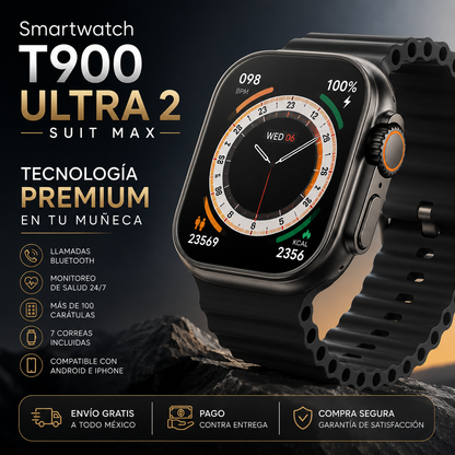 Smartwatch T900 Ultra 2 Suit Max | Tecnología Premium en Tu Muñeca