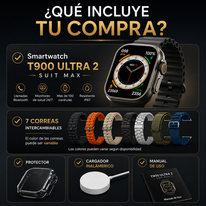 Smartwatch T900 Ultra 2 Suit Max | Tecnología Premium en Tu Muñeca
